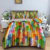 Stripe Geometric Bedding Set Breathable Duvet Cover With Pillowcase Adults Fashion Queen King Size Quilt Cover Home Textiles
