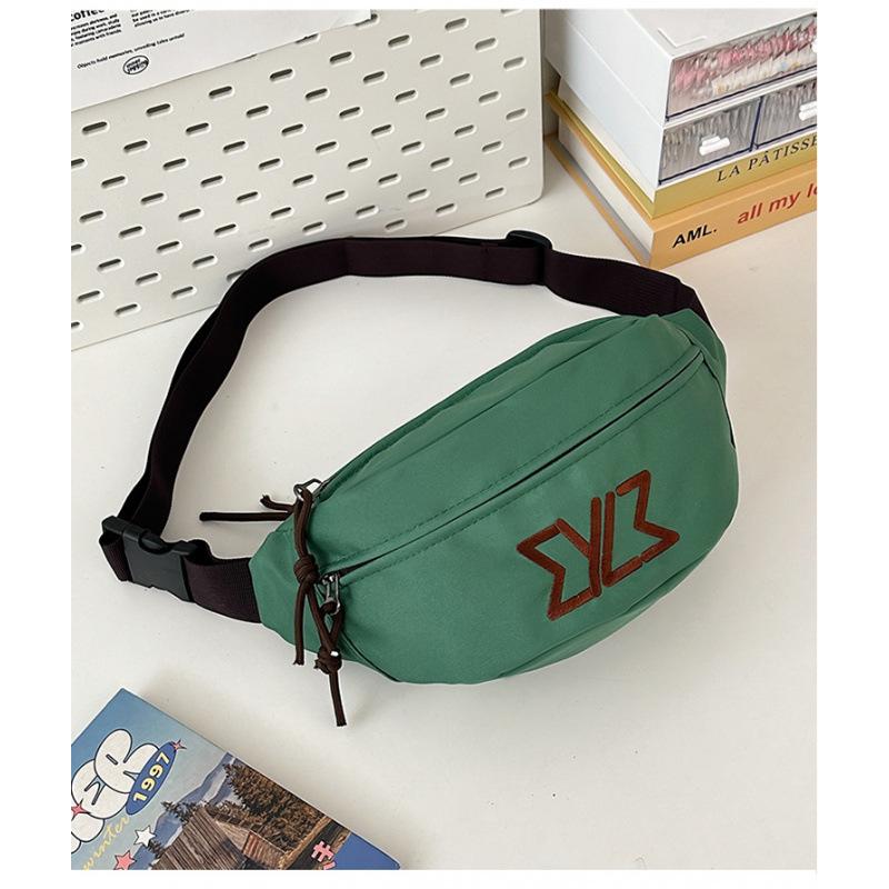Women's Breast Bag Versatile Fashion Couple Mobile Phone Fanny Pack Men's Cool Large Capacity Sports and Leisure Messenger Bag