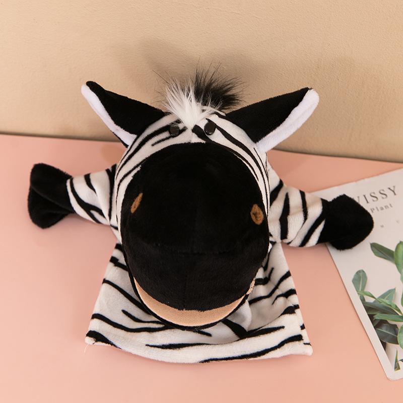 Interactive Animal Hand Puppet for Storytelling - Plush Toy with Movable Mouth