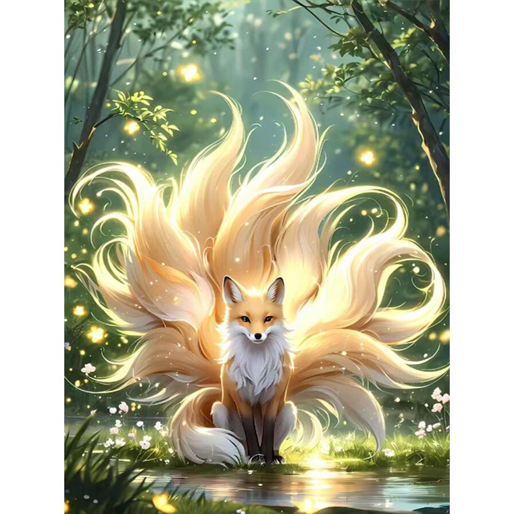 Fantasy Tier Fuchs Diamantmalerei Stickerei 5D DIY Neuankömmling Strassstein Bild Mosaik Kreuzstichsets Handgemacht Kindergeschenk