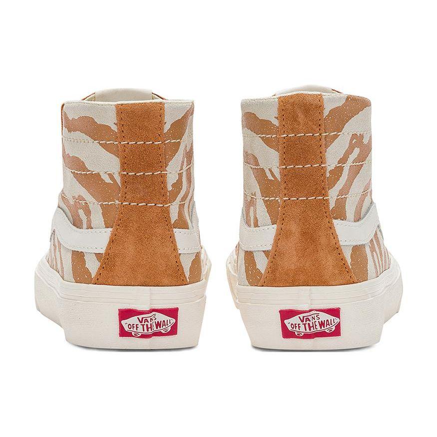 Vans Sk8 Vr3 Tiger Stripe Retro High Top Skate Shoes Unisex Sneakers Ginger-Yellow VN0A4BX6DOB