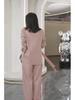 Southeast Asia Women's Plus Size Wide-Leg Pants Two-Piece Set - Spring/Autumn Fashion