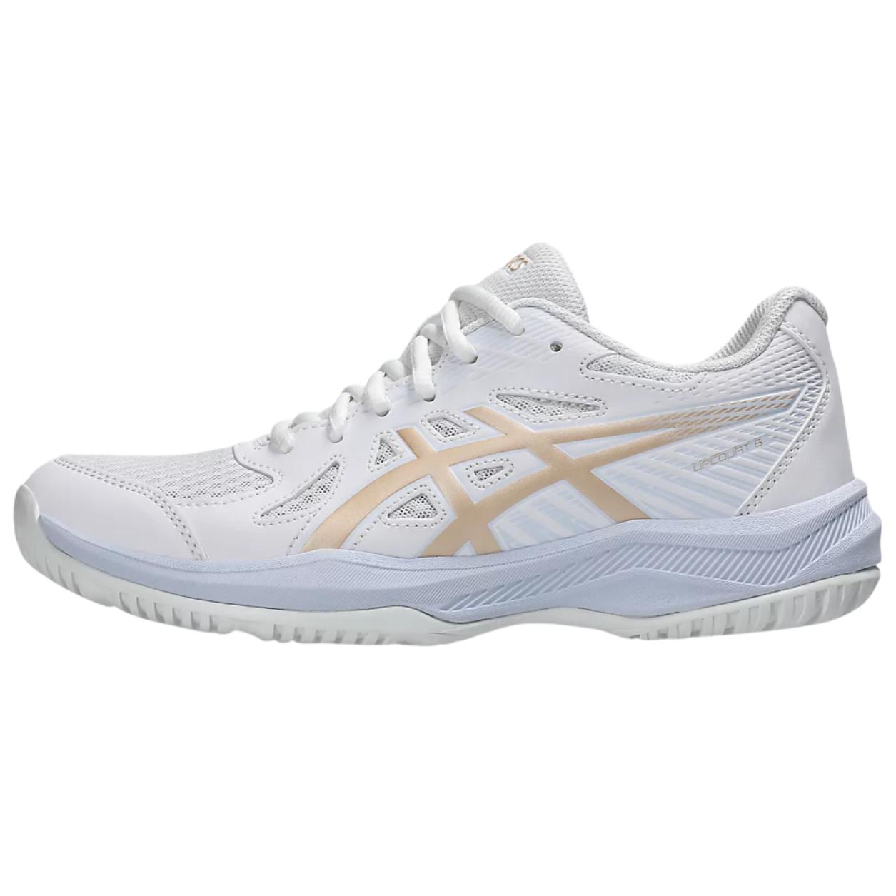 

Asics Upcourt 6 White Champagne Women Sneakers 1072A107-103 37