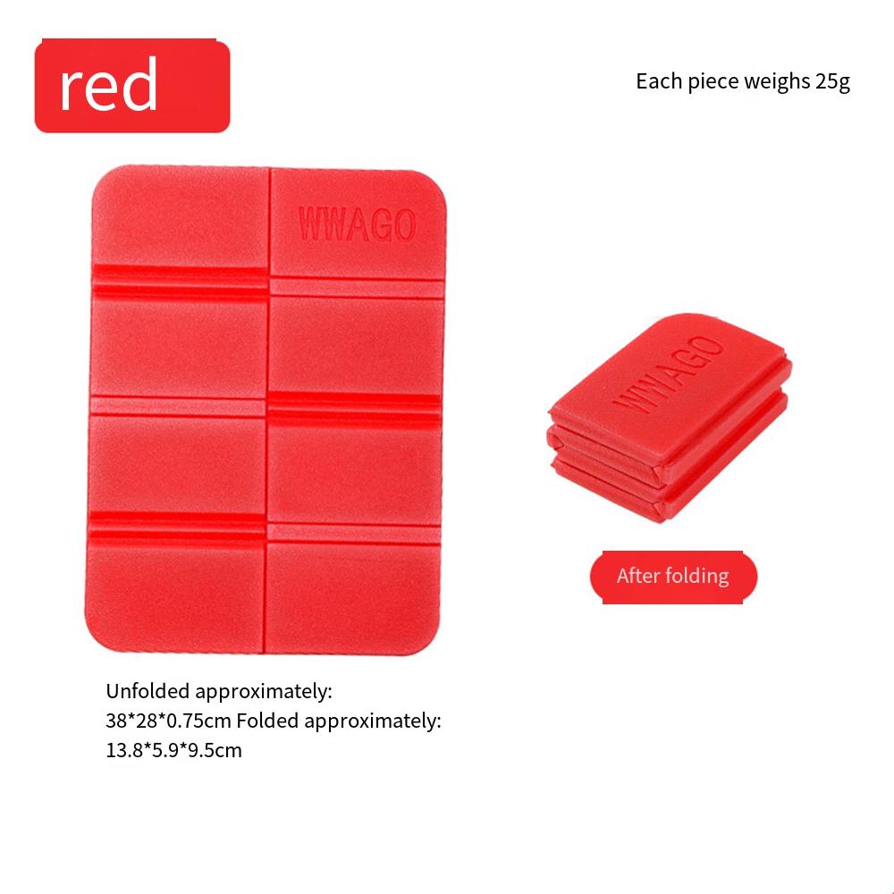 2Pcs Outdoor Mini Folding Mat Lightweight Waterproof XPE Foam Sitting Pad for Camping Hiking Picnic Sports Cushion etc
