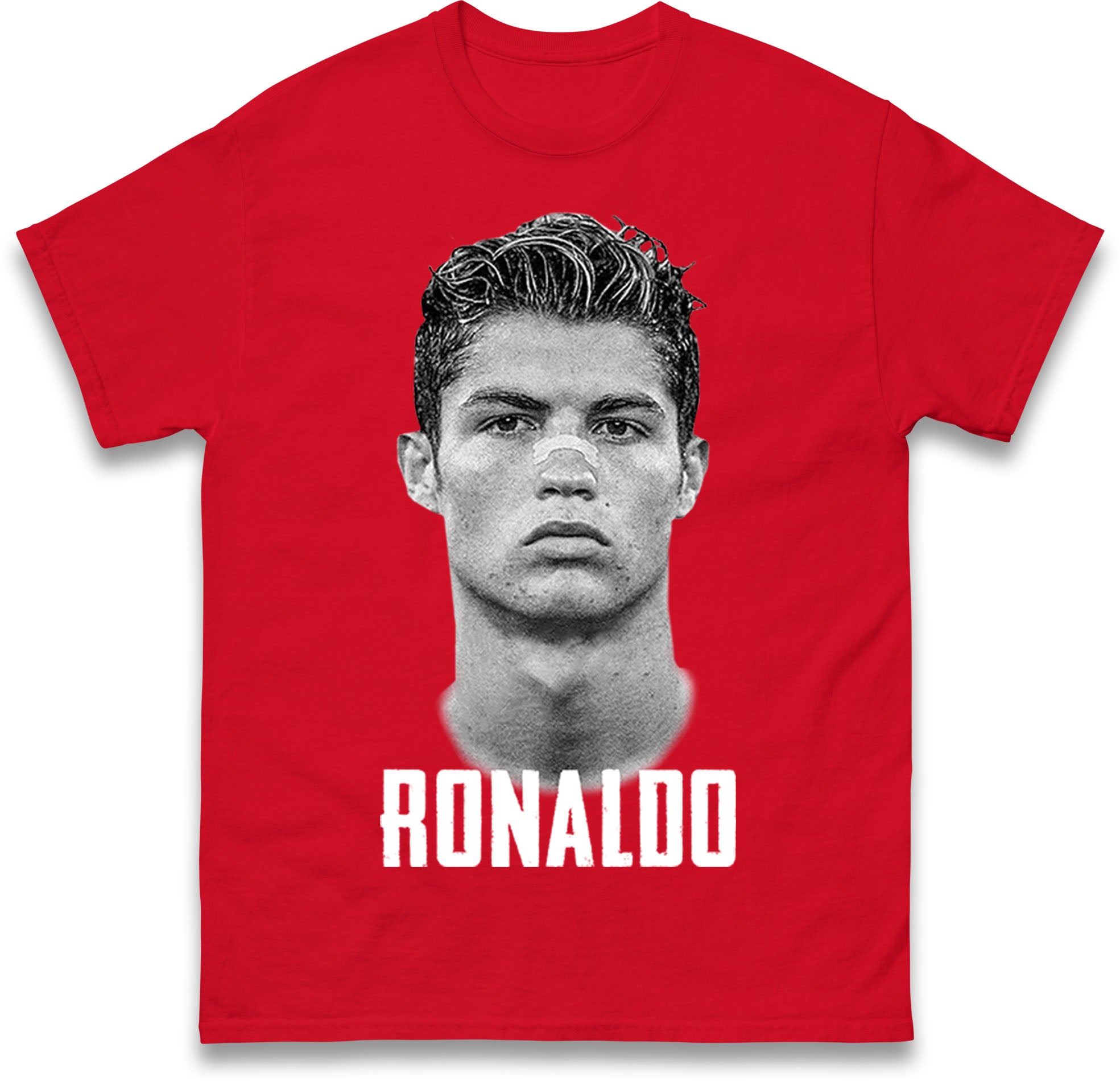 Cr7 Cristiano Ronaldo Face Mens T Shirt Womens Tops Tees L