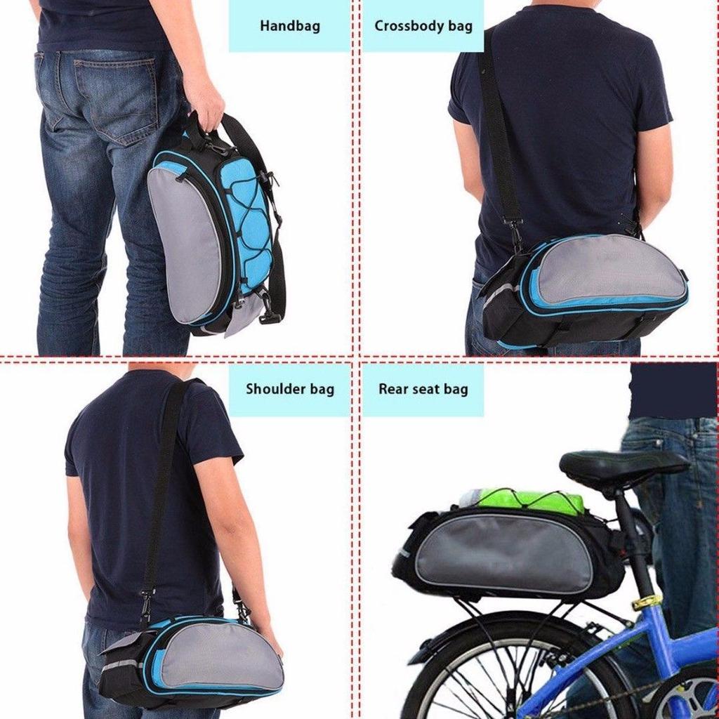 Premium High-capacity Bicycle Bike Pannier Saddle Rack Rear Seat Bags For Versatile Use