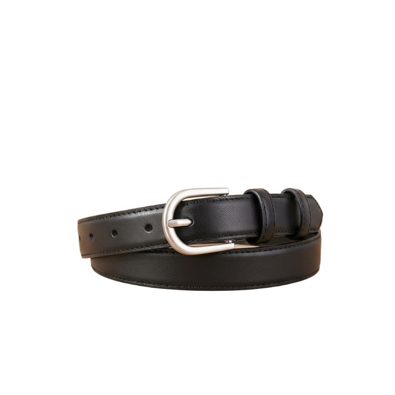 Women S Retro Pin Buckle Genuine Leather Belt Casual