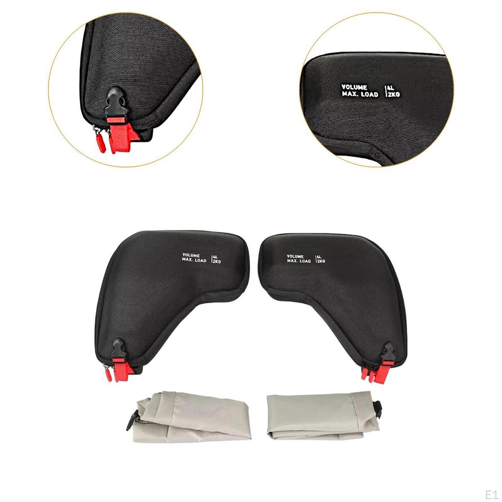 Motorcycle Side Frame Bag Black Replacement Professional Easy to Install Supplies Waterproof