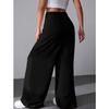 Autumn new women's solid color trousers suit pants casual sports straight pants