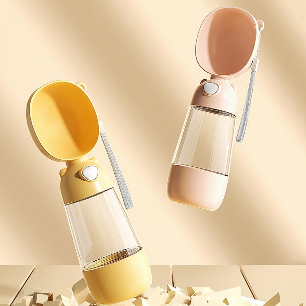 Cats Compact Dogs Cats Water Bottle for Dogs Travel Outdoor Pet Water Dispenser Feeder Cup with Dogs Food Storage Box