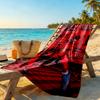 Mbappe Customize Text Beach Towel Soft Durable Quickdry Suitable For Swimming Gym Camping Yoga Vacation