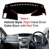 Car Dashboard Cover Non Slip Pad For Ssangyong Rodius 2007 - 2018 Auto Car Dash Mat Sun Shade Pad Anti-UV Cushion