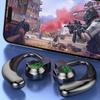 Wireless Bluetooth Headset, Long Battery Life Hanging Ears, Start Noise Reduction Digital Display Sports Sleep Music Earrings
