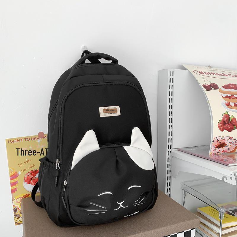 Large Capacity Nylon Backpack for Women and Men - Japanese/Korean High School & College Style, Travel & Laptop-Friendly