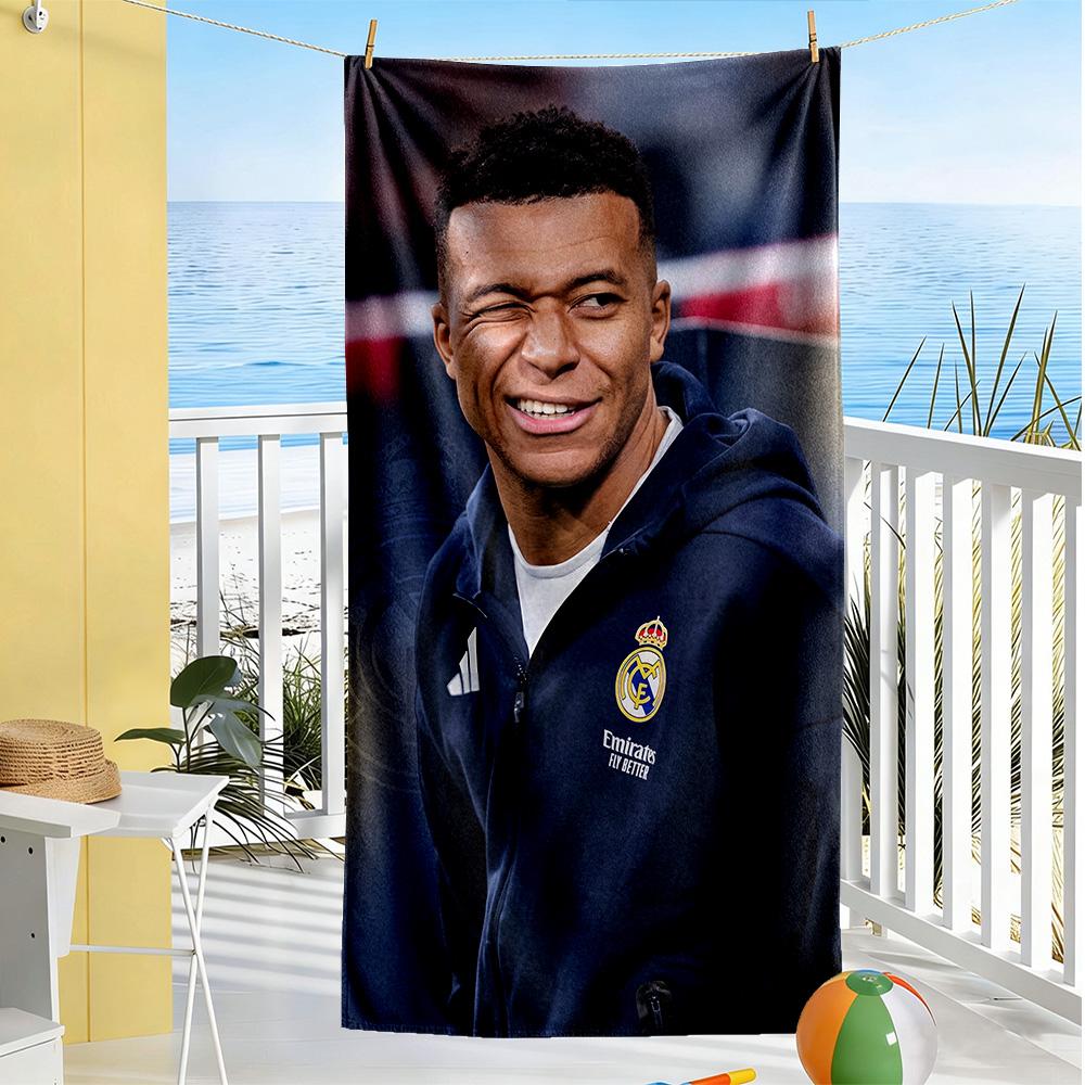 Mbappe Strandtuch Weich Langlebig Schnelltrocknend Bequem Leicht Geeignet für Sport, Reisen, Schwimmen, Yoga, Badezimmer, Strand Und Pool