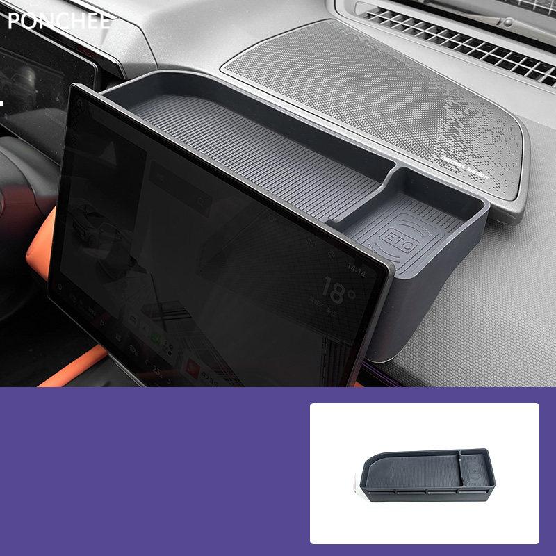 For Lynk & Co 08 EM-P 2023-2026 The Storage Box Behind The Screen Car-mounted Tissue Box Dashboard Center Console Storage Area