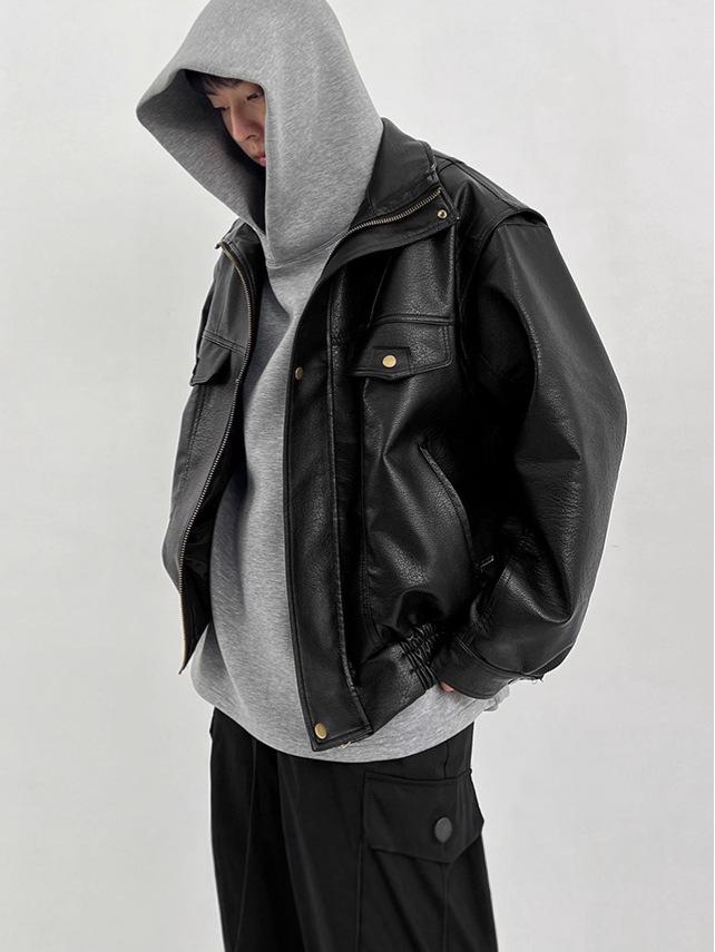 Men's Retro Scoundrel Leather Jacket - Cool American Pilot Style for Autumn/Winter 2025.