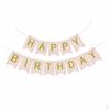 Birthday Banner, Colorful Foil Fishtail Festive Greetings Bunting, Party Decor, Romantic Hanging
