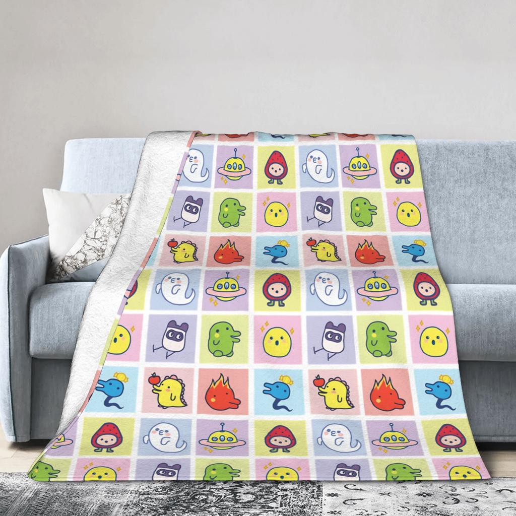 Tamagotchis Flannel Blankets  Funny Throw Blanket for  Sofa Bedding Lounge 200x150cm Quilt