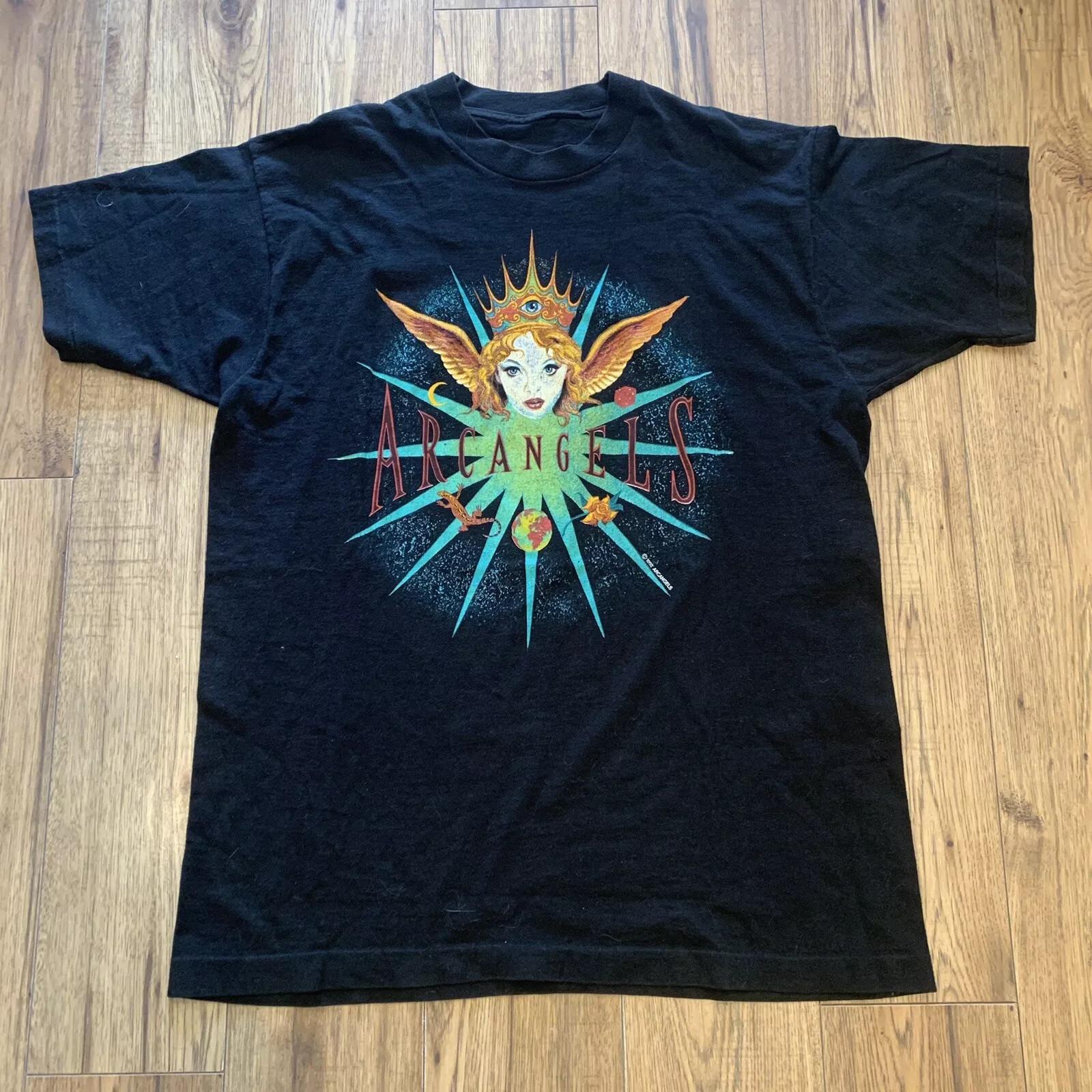 Vtg ARC ANGELS BAND Cotton Black T Shirt All Size For Men BT877 XXXXL