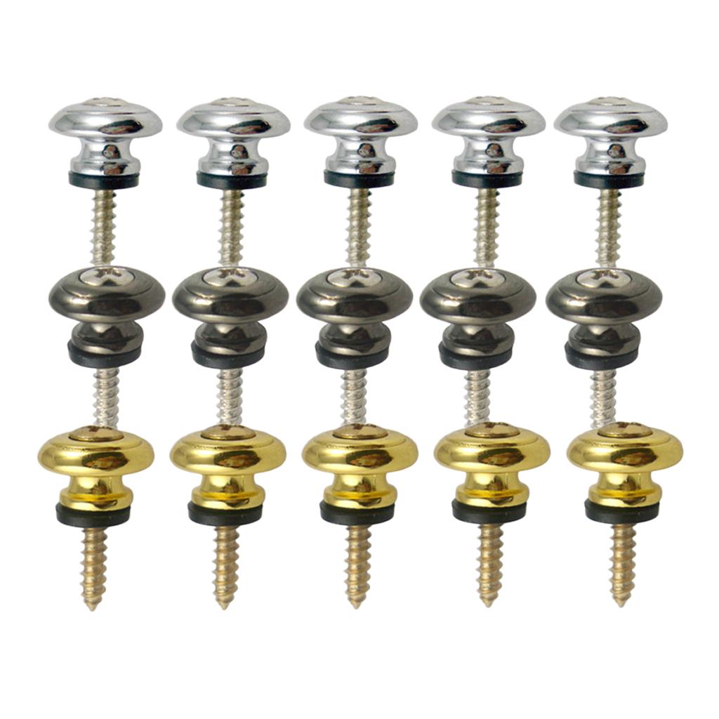 10Pcs Safety Locking End Buttons for Acoustic Electric Bass Ukulele