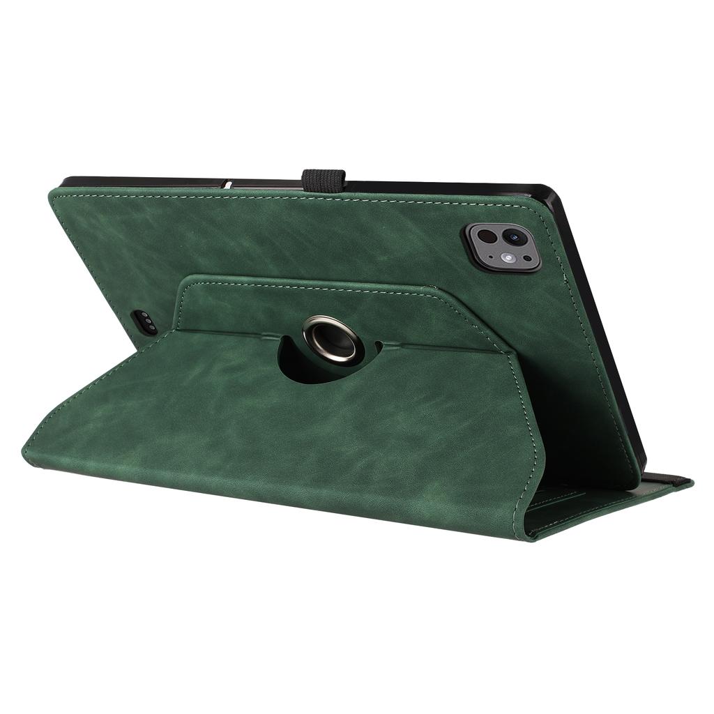 Tablet Case For iPad Air 11 (2025)/(2024)/Air (2022)/(2020) Rotating Stand Card Holder Smile Imprinted Microfiber Leather Cover