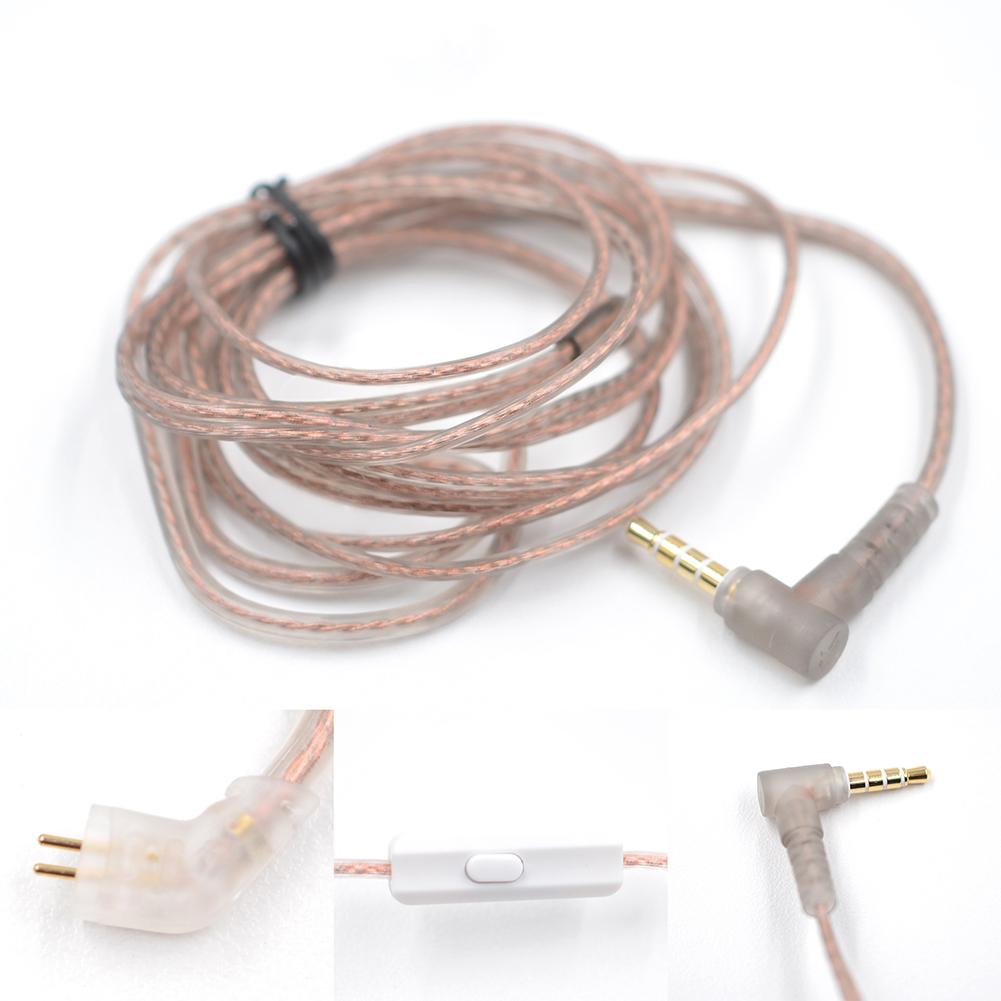 1PC Brand New High-Purity Oxygen-Free Copper Upgrade Cable Headset Wire for KZ ZSX ZS6 ZST ZSR ZS10 C12 AS16 AS12 Earphone Cable