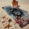 Natural Symbolism Beach Towel, Super Soft Microfiber, Gift for Her/Him, Birthday, for Pool, Beach, Travel, Home Decor Fan Gifts