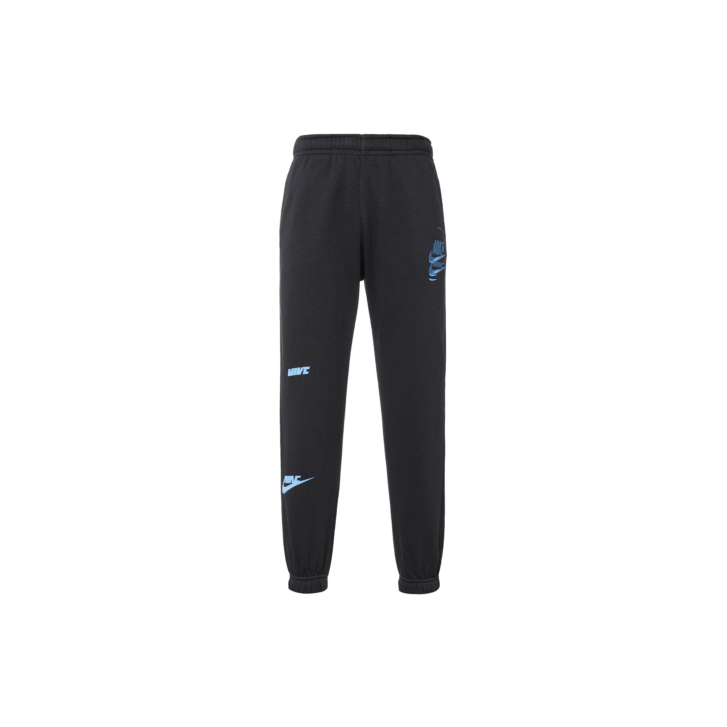 Men s Nike Logo Embroidered Bundle Feet Sports Pants/Trousers/Joggers Autumn Black DM6872-010 XXL