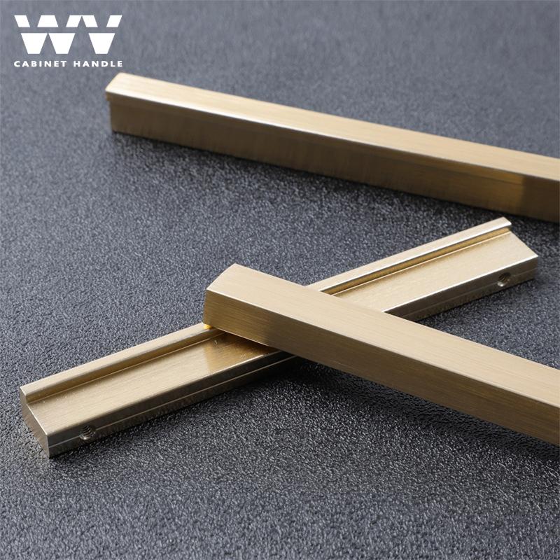 WV Long Cabinet Handles 600mm Brushed Gold T Bar Kitchen Cupboard Drawer Knob Pulls Aluminum Alloy Furniture Handle Hardware 226