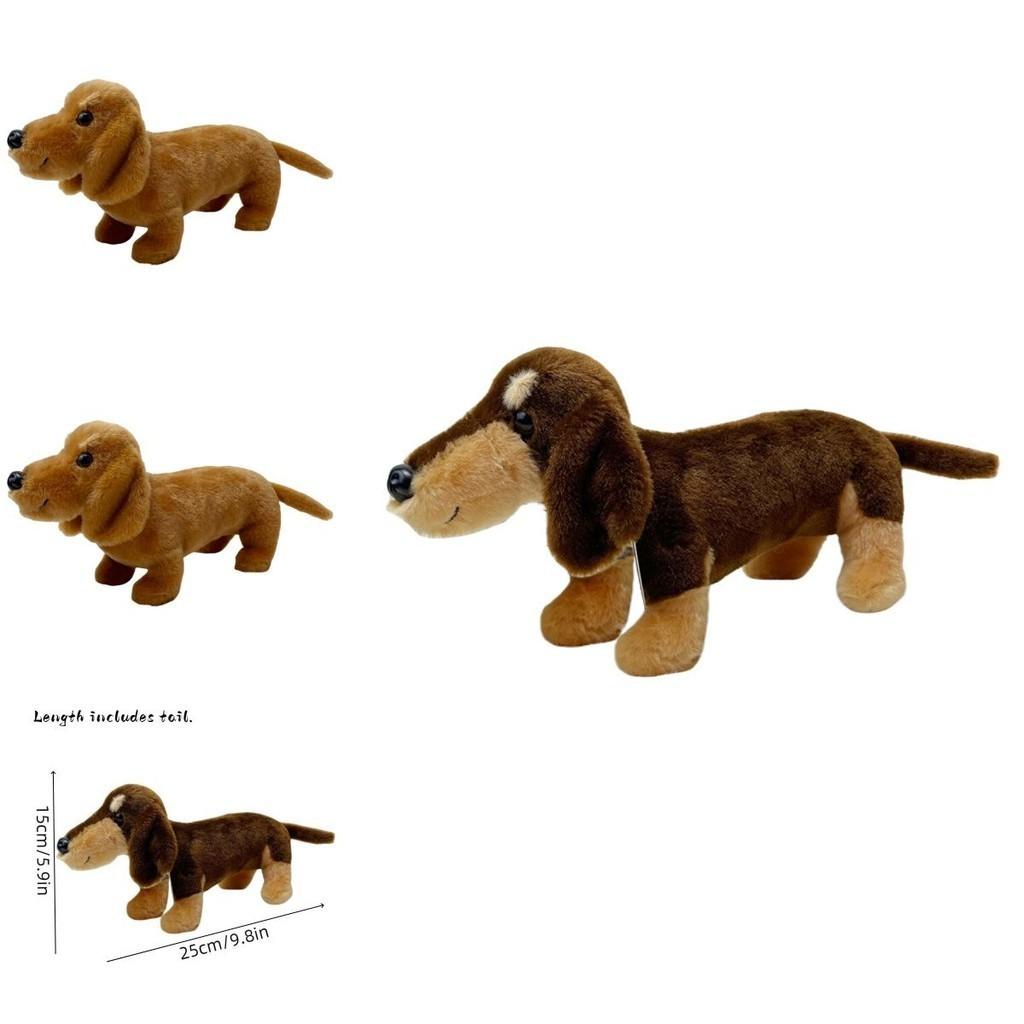 Cute And Cuddly Shorthair Dachshund Plush Toy Available In 3 Colors!" Characters)