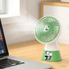 Portable Desk Fan Single Speed USB Rechargeable Mini Table Fan 90 Degree Rotation Quiet Cooling Fan for Home Office Bedroom Dorm