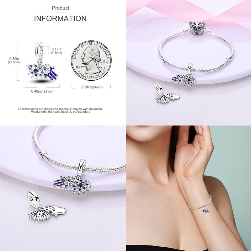 100% Genuine 925 Sterling Silver Ocean Collection Seashell Turtle and Heels Charm Beaded for Original  Bracelet Bracelet