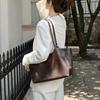 Simple Commuting Genuine Leather Tote Bag Shoulder Bag Large Capacity Women's Bag Underarm Bag Handbag