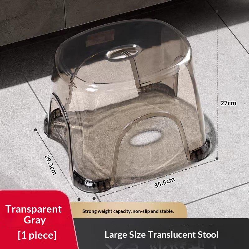 Sgabello Piccolo in Plastica Robusto Antiscivolo, Spesso Portante, Panchetta Bassa Portatile per Casa Bagno Soggiorno Uso Doccia Bambini