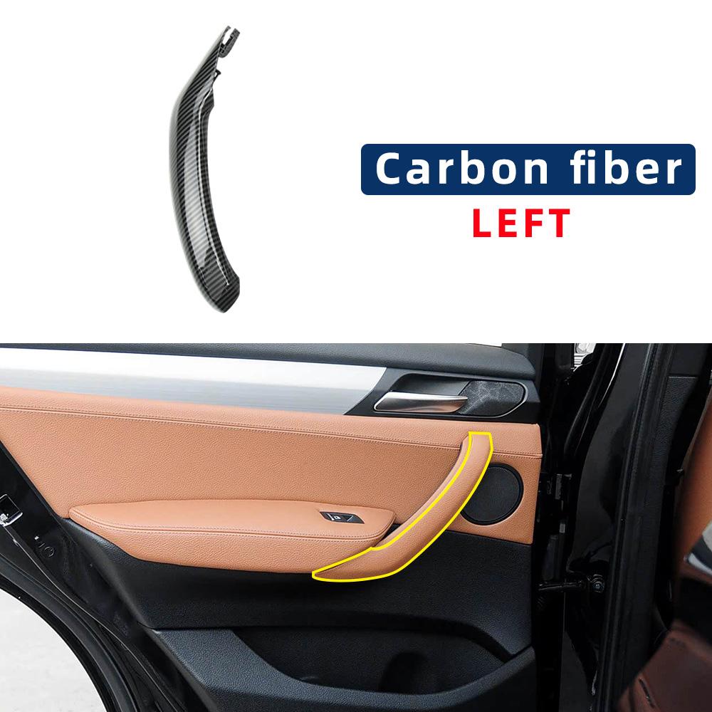Car Interior Door Handle Pull Leather Cover Accossory Replacement 51417246214 51417246213 For BMW X3 11-17 X4 14-18 F25 F26