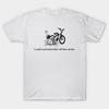Men Black Print T-shirt I Could Watch Kids Fallin' Off Bikes All Day No-Cut Transfer Paper Print Cotton Tshirt