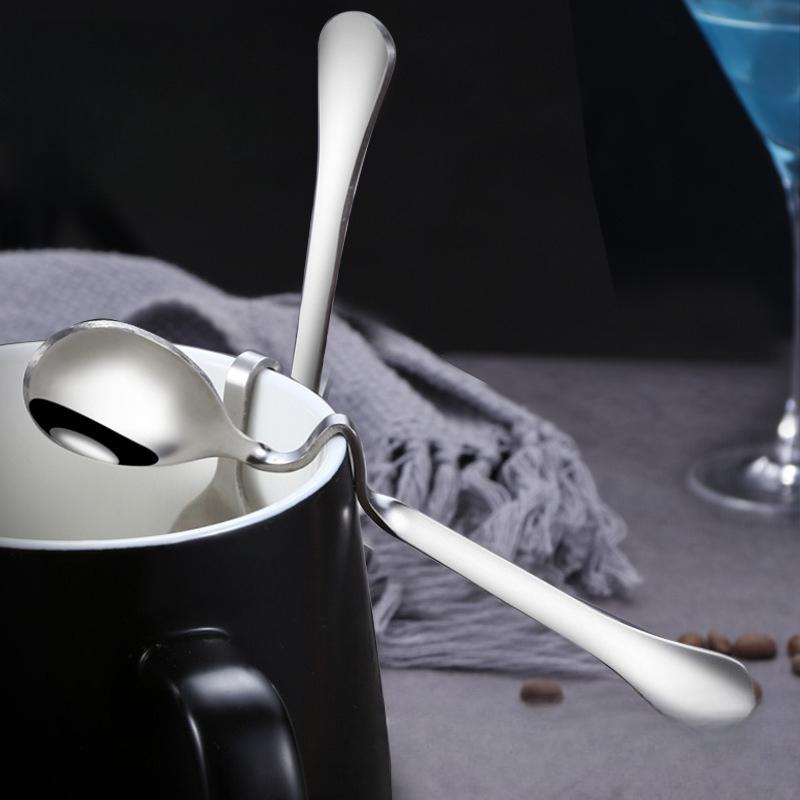 Hanging Cup Coffee Stirring Spoon Long Handle Stainless Steel Mixing Scoop Coffeeware Tableware Decor for Kitchen Accessories