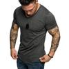 Fashion Men's Casual Fit Short Sleeve Slim Muscle Bodybuilding T-shirt Tee Tops For Ultimate Comfort