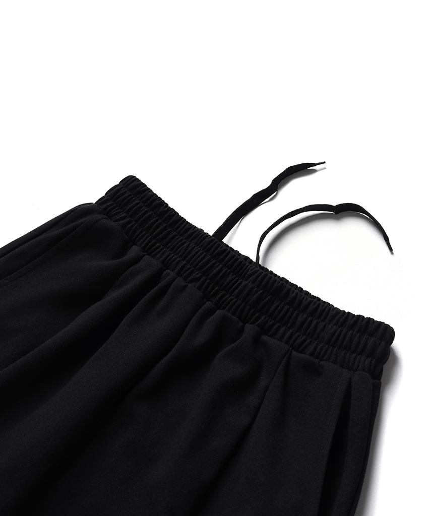 GAKKAI UNIONS One-Pleat Balloon Sweatpants Black