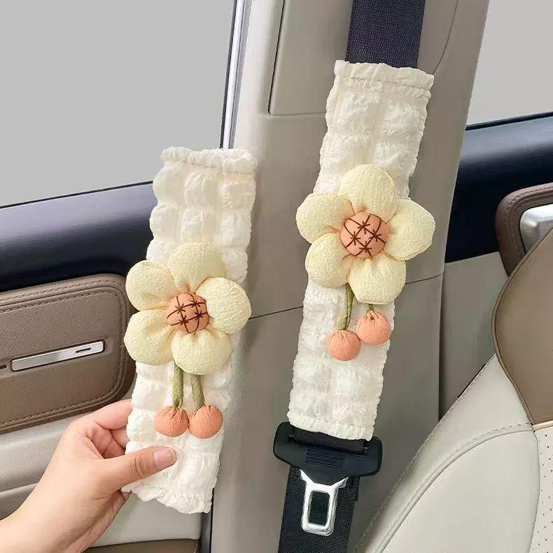 High-End Cute Cloud Car Seatbelt Shoulder Pad Cover for Girls