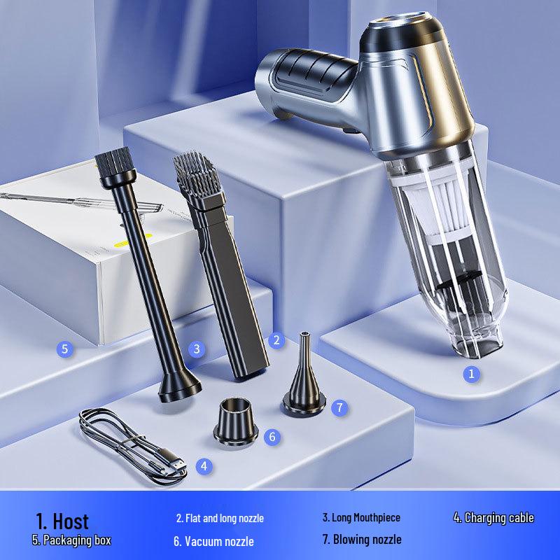 Rechargeable Wireless Handheld Car Vacuum Cleaner with Brushless Motor and High Power Dust Blower