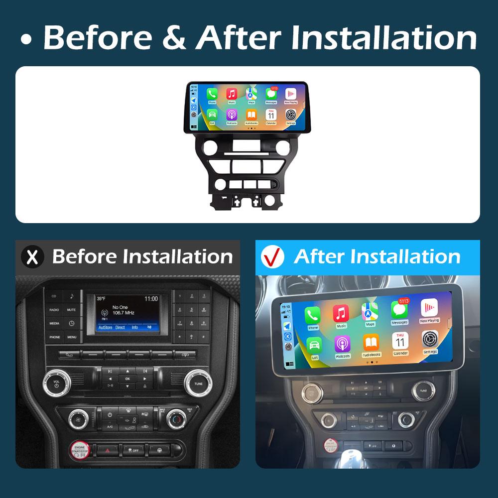Android Smart System for Ford Mustang 2015 2016 2017 2018 - 2020 Wireless Carplay DSP Stereo Cooling Fan GPS Navigation No 2 Din