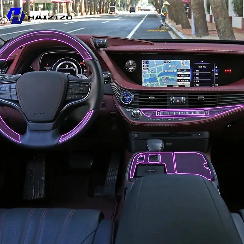 For LEXUS LM 2018- Car interior center console protective sticker interior decorative strip TPU protective sticker refit PPF