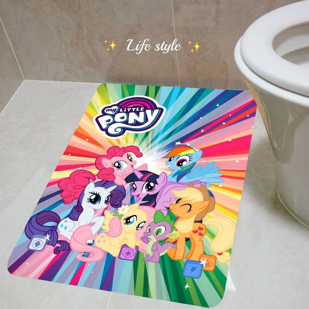 Cartoon My L-Little P-Pony Pink Entrance Door Mat Bedroom Living Room Doormat Home Balcony Anti-Slip Modern Home Decor