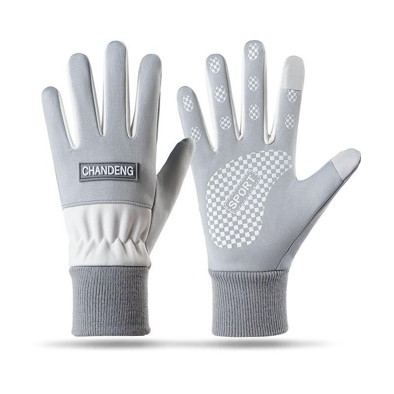 Unisex Warm Touchscreen Gloves Cycling Driving Motorbike Windproof Anti-Slip Fleece Lined Nylon Fall Season