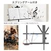 TOPAIM Lightweight Folding Music Stand with Storage Height and Angle Steel Suitable for Live and Recitals Bag, Adjustable, Extendable, Portable,
