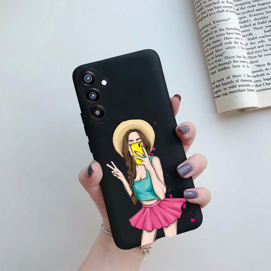 Cover Case For Samsung A34 5G Phone Shell On Samsung Galaxy A54 5G Back Cover Girl Silicone Soft Casing Shockproof Bumper Fundas
