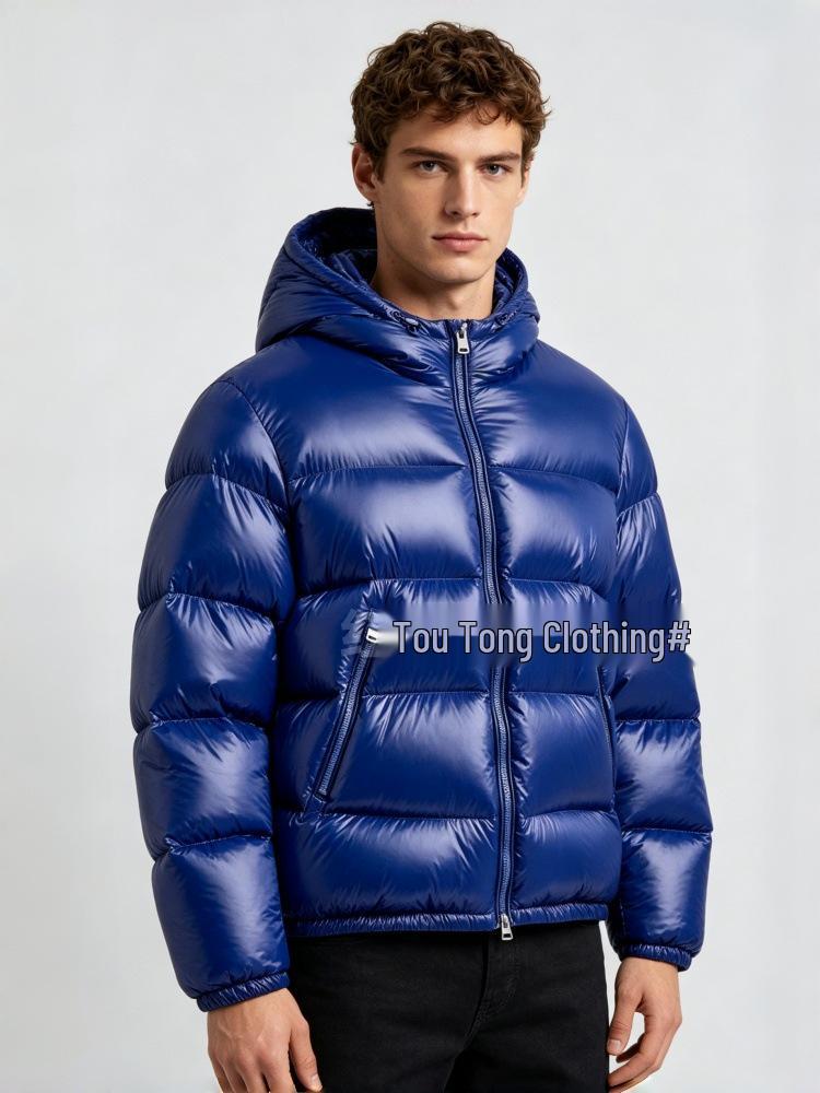 Herren Kapuzenjacke aus Baumwolle | Einfarbige Winter Freizeit Sportbekleidung - Hochwertiger Kälteschutz