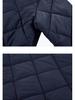 2024 Men's Autumn/Winter Stand Collar Diamond Quilted Jacket - Lightweight, Warm, and Trendy